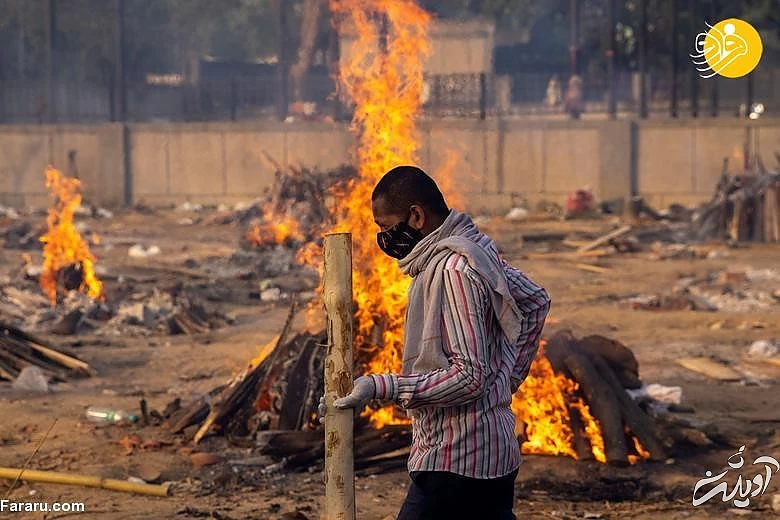 (ویدئو) دهشت آخرالزمانی با سوزاندن قربانیان کرونا در هند (ویدئو) دهشت آخرالزمانی با سوزاندن قربانیان کرونا در هند